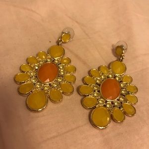 Yellow earrings